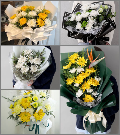 广东梅州市丰顺县砂田镇黄花村白事花束代送